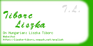 tiborc liszka business card